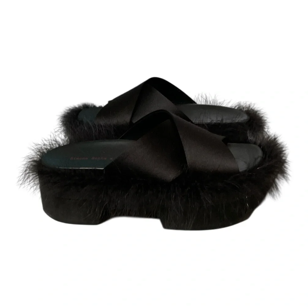 Simone Rocha HM Feather Slides Size‎ 38